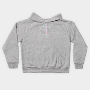 Tau Splash Greek Letter Kids Hoodie